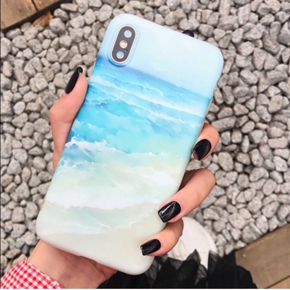 iPhone X/XS/XR/XS MAX Case Ocean Beach, gently used.